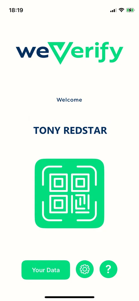 Identity Wallet QR home